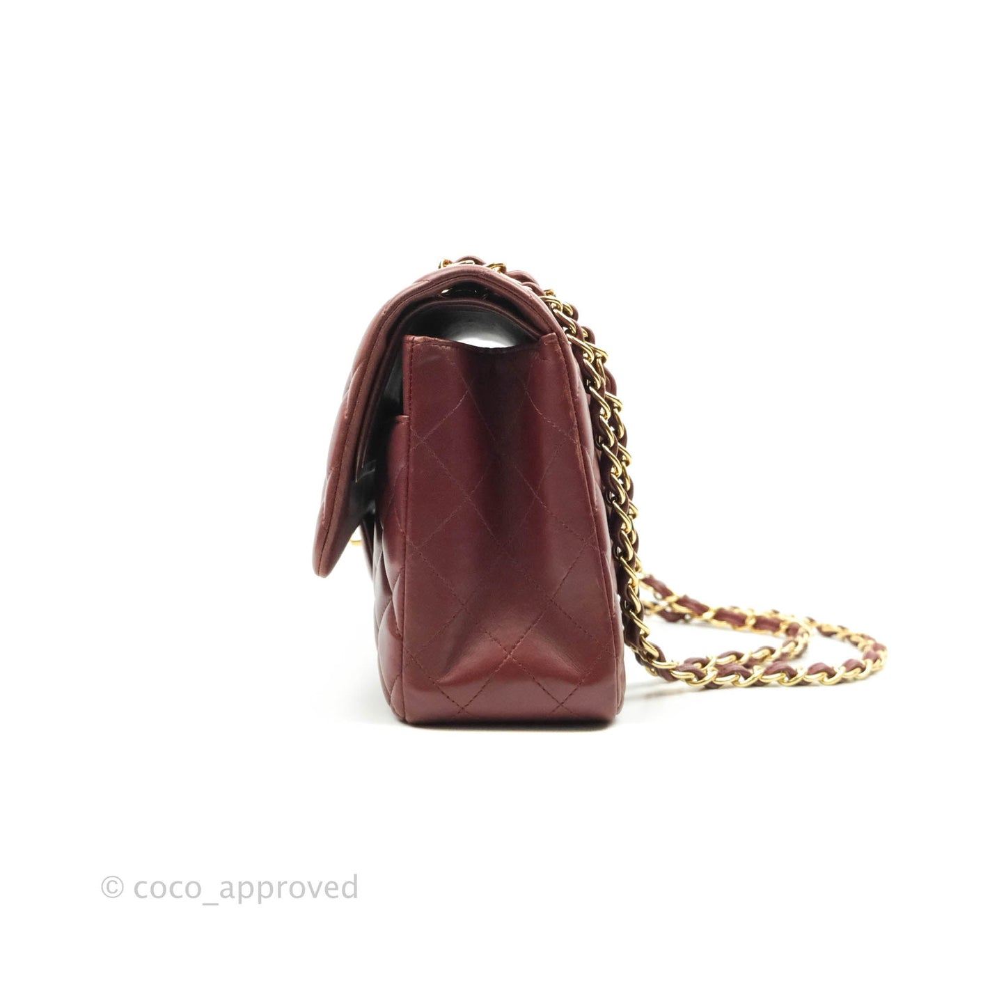Chanel Jumbo Double Flap Burgundy Lambskin Gold Hardware