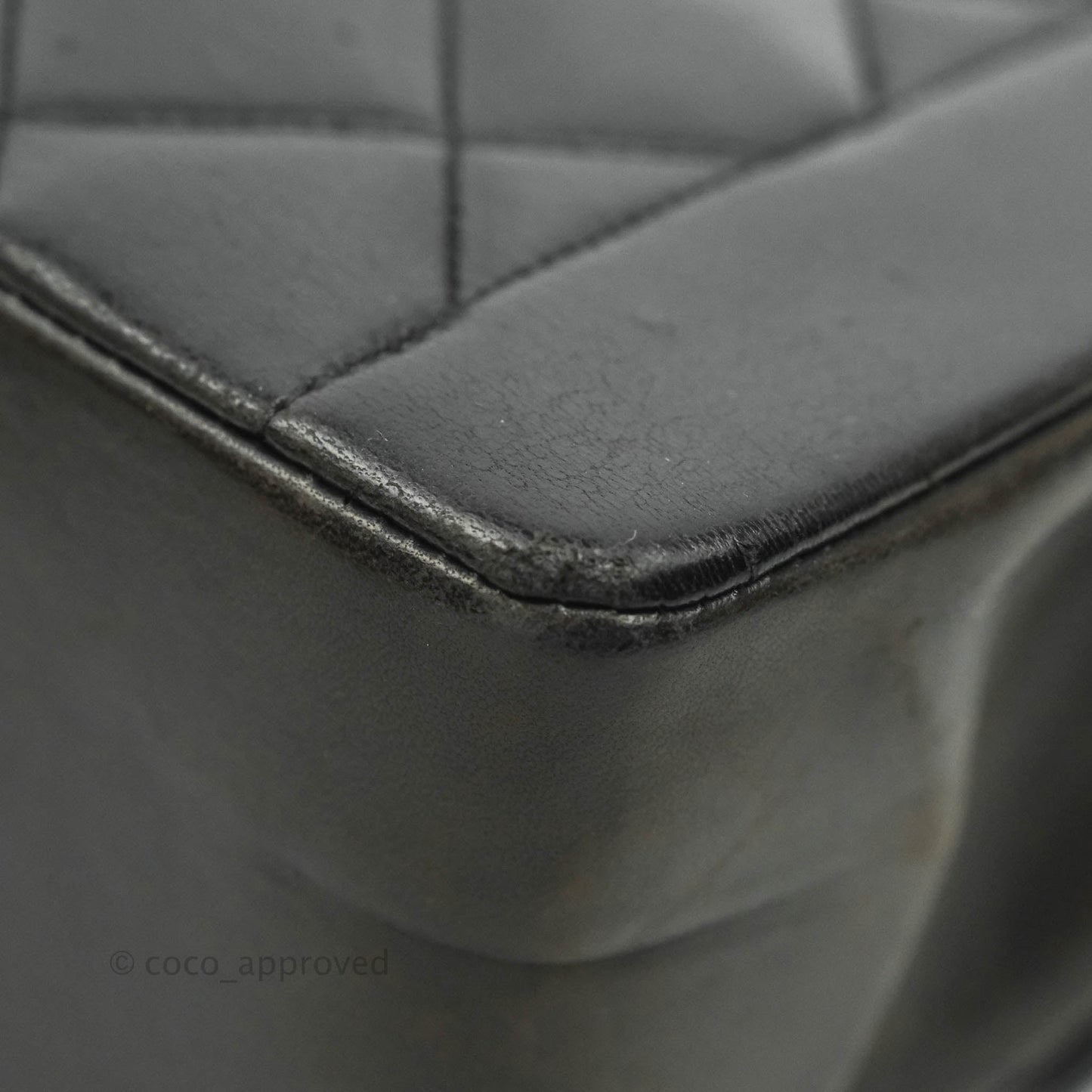 Chanel Vintage Quilted Medium Classic Diana Flap Bag Black Lambskin 24K Gold Harwdare