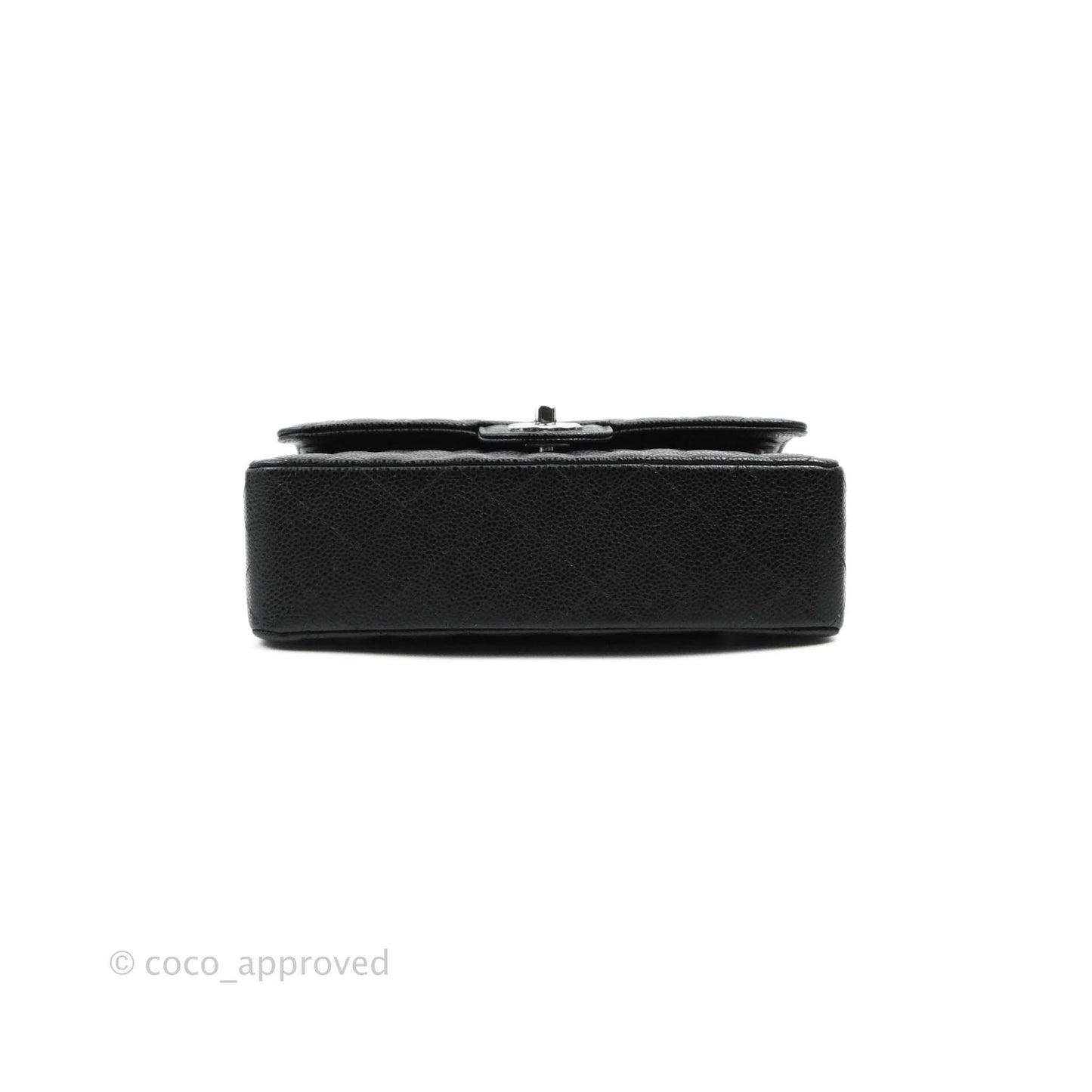 Chanel Small Classic Quilted Flap Black Caviar Silver Hardware
