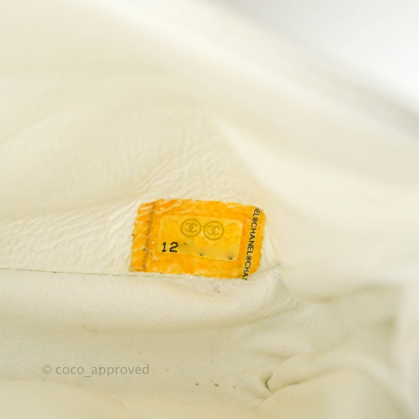 Chanel Quilted East West Flap White Soft Caviar Silver Hardware