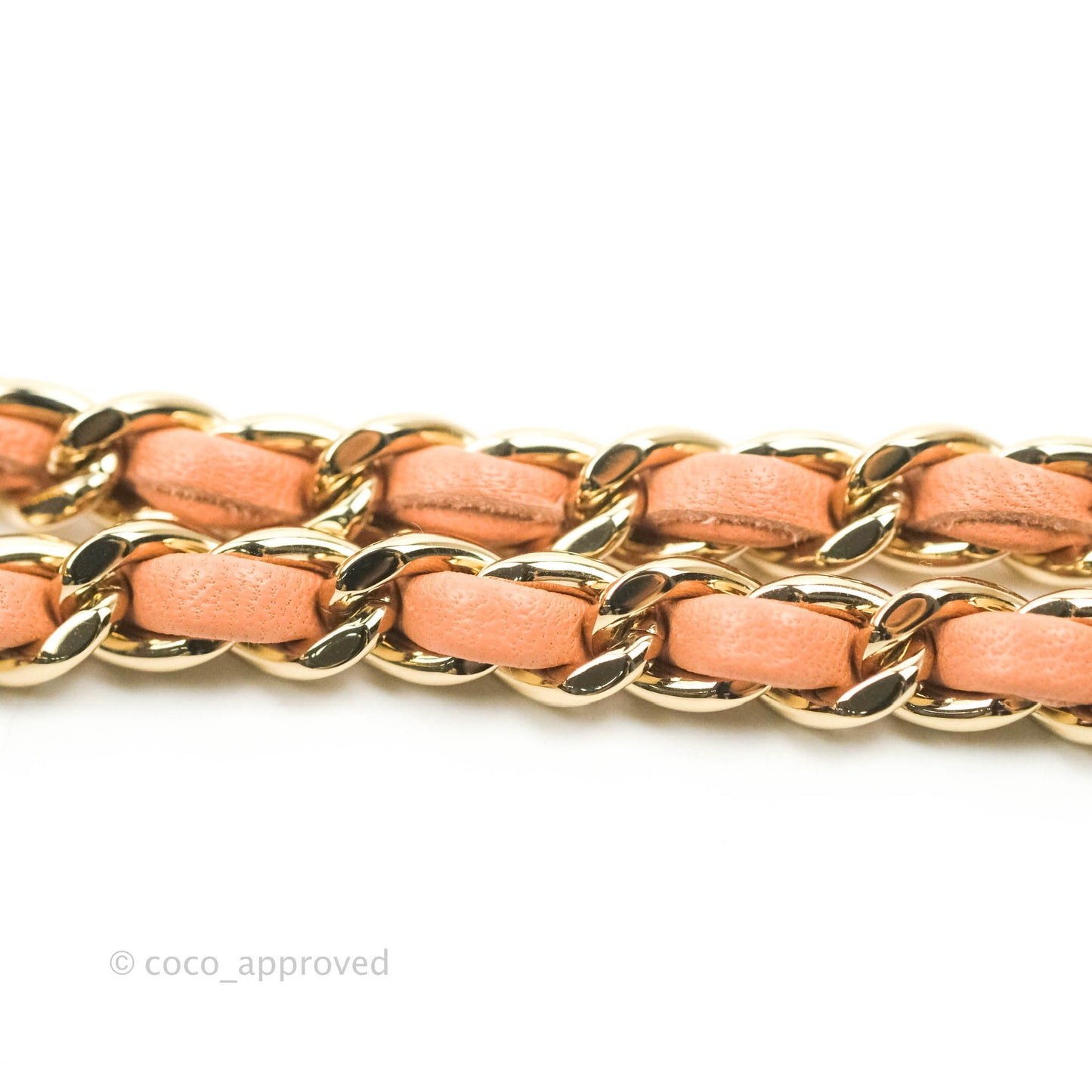 Chanel Quilted Knock On Wood Top Handle Bag Beige Pink Lambskin Gold Hardware