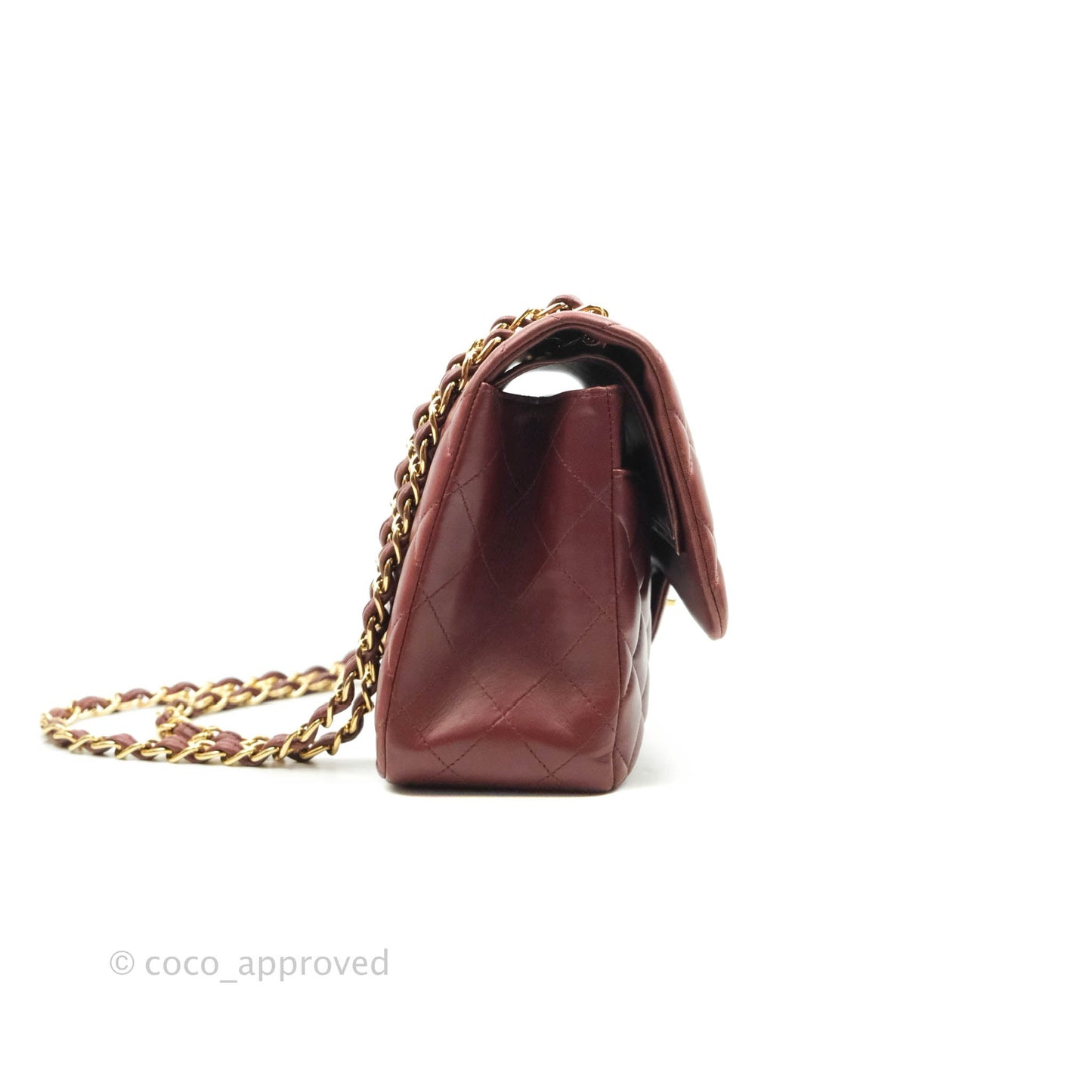 Chanel Jumbo Double Flap Burgundy Lambskin Gold Hardware