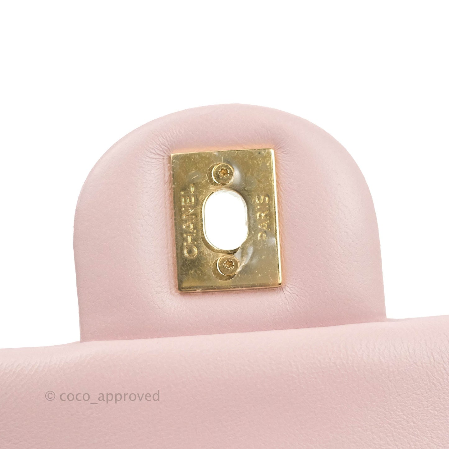 Chanel Small Flap Bag Light Pink Lambskin Aged Gold Hardware 22-23FW