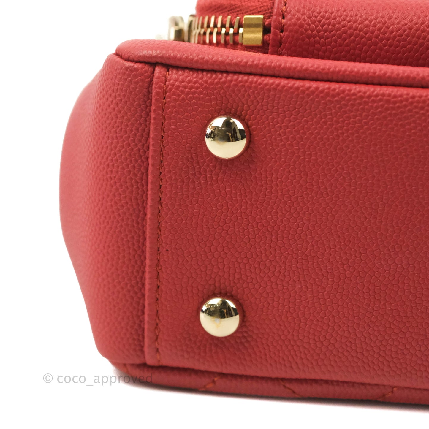 Chanel Quilted Small Business Affinity Flap Red Caviar Gold Hardware