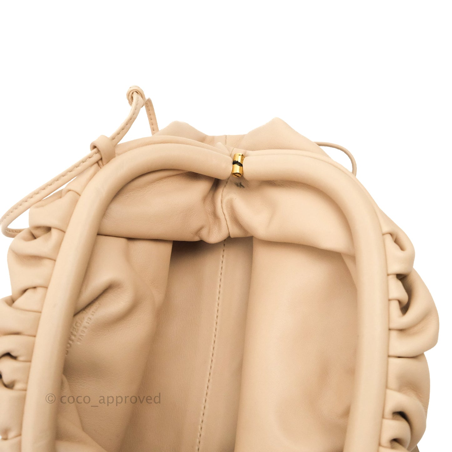 Bottega Veneta Butter Calfskin The Mini Pouch Bordeaux Nude