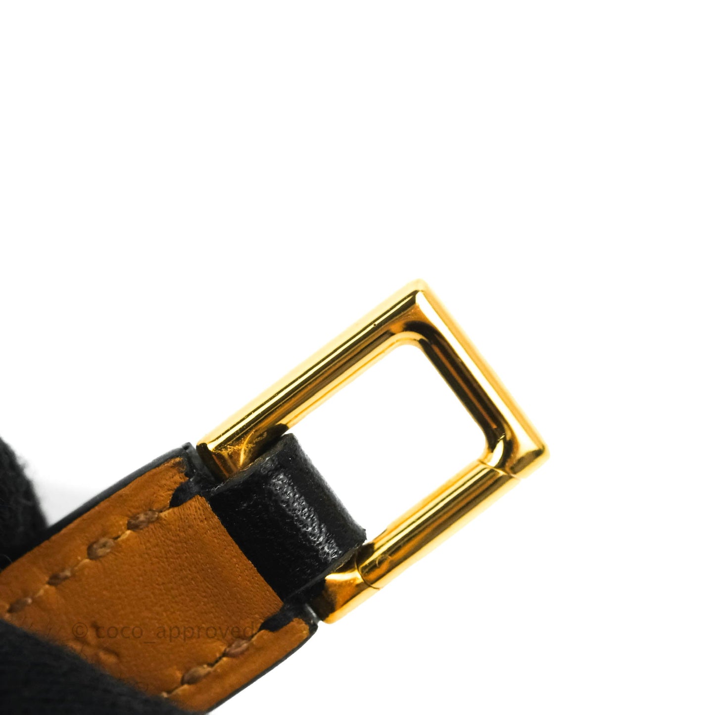 Hermès Rivale Double Tour Bracelet Black Box Leather Rose Gold Hardware