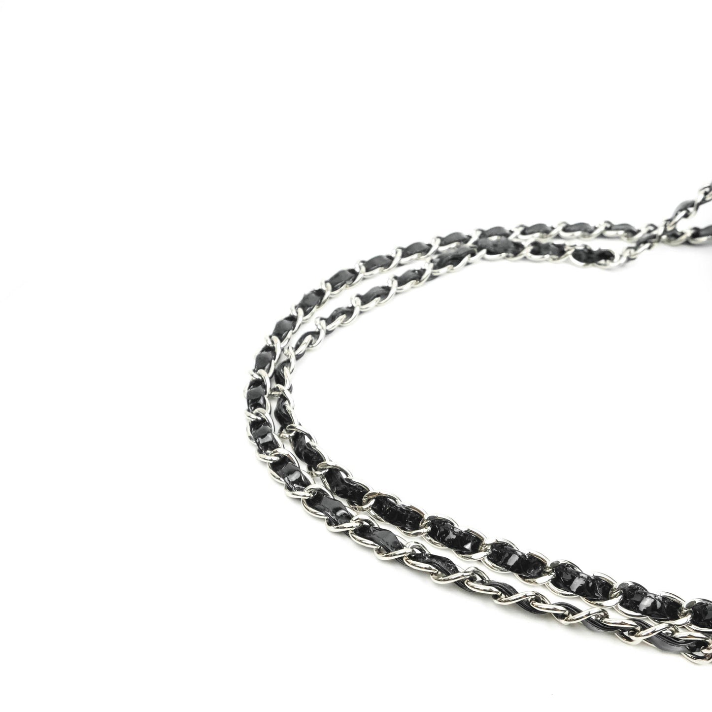 Chanel Quilted Maxi Single Flap Black Patent Silver Hardware