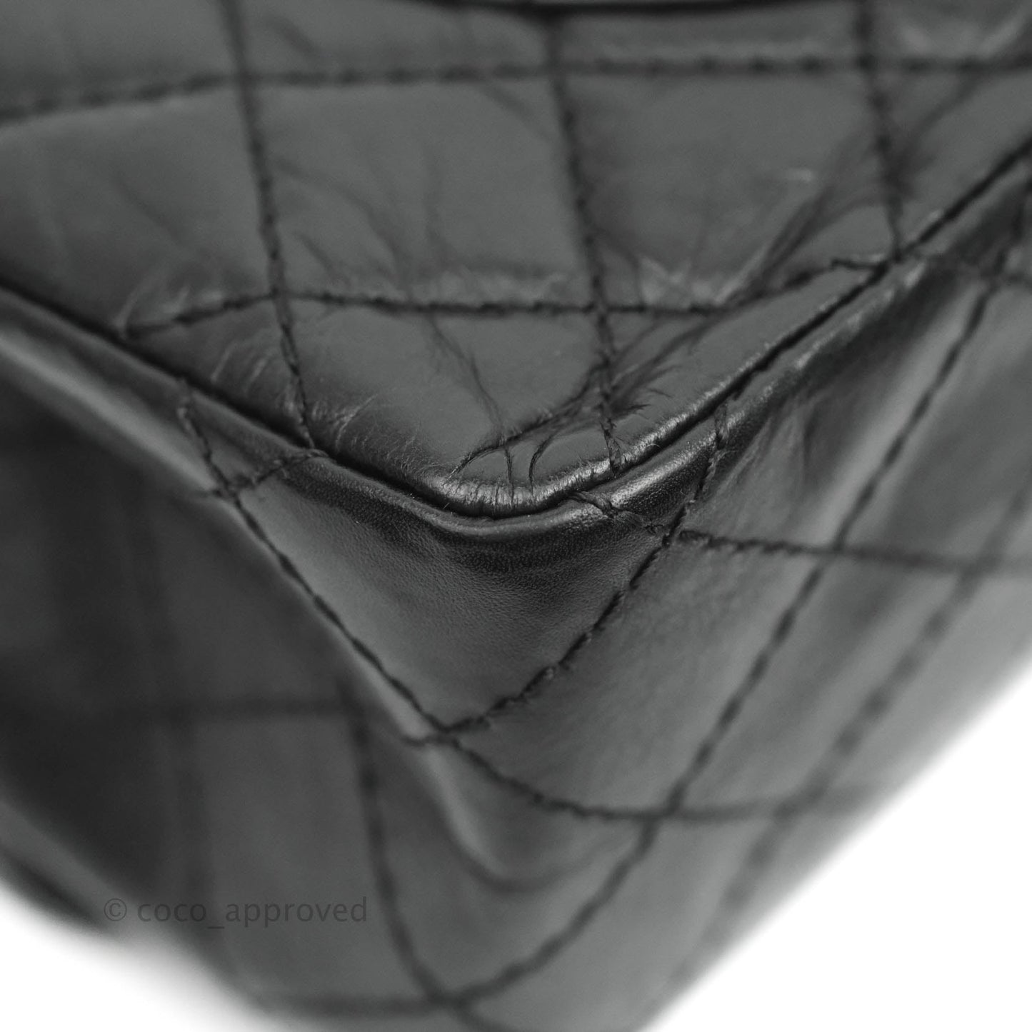 Chanel Reissue 225 Quilted Aged Calfskin Black Ruthenium Hardware