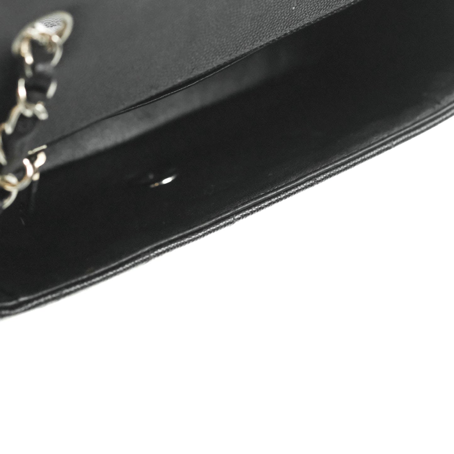 Chanel Classic Mini Rectangular Flap Black Caviar Silver Hardware