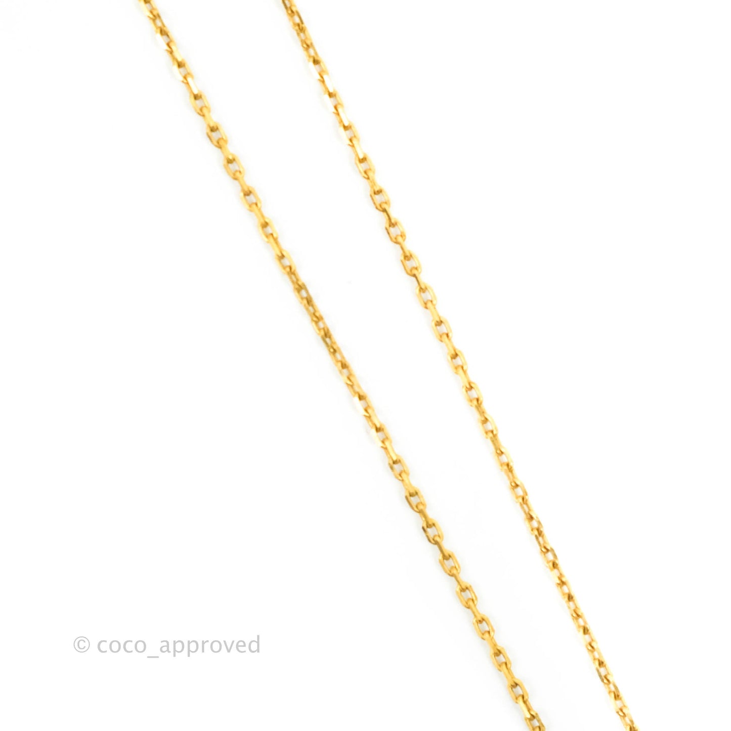 Hermès Small O'Kelly Pendant Necklace Nata Swift Gold