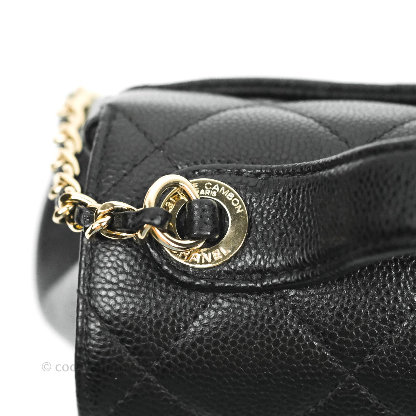 Chanel Quilted Small Business Affinity Flap Black Caviar Gold Hardware
