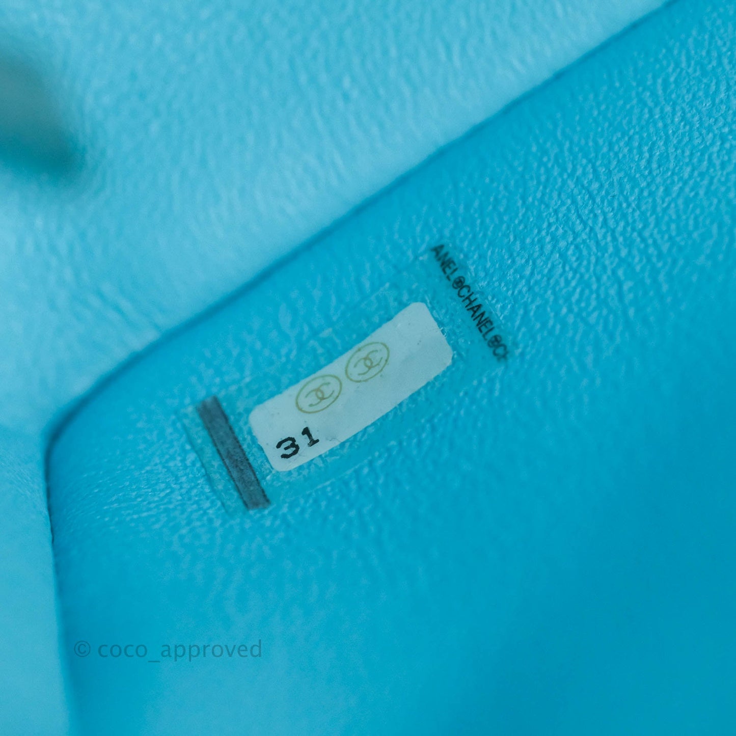 Chanel Quilted Mini Rectangular Flap Sky Neon Blue Silver Hardware 21S