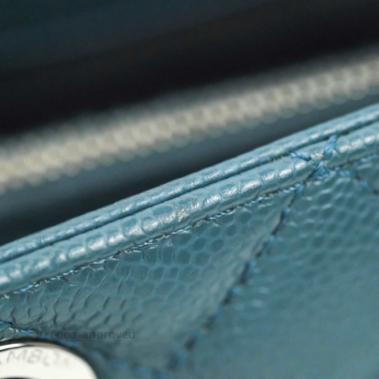 Chanel GST Blue Caviar Silver Hardware