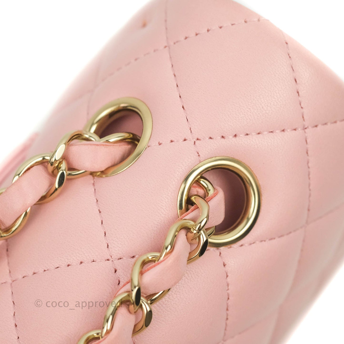 Chanel Classic M/L Medium Flap Quilted Pink Lambskin Gold Hardware