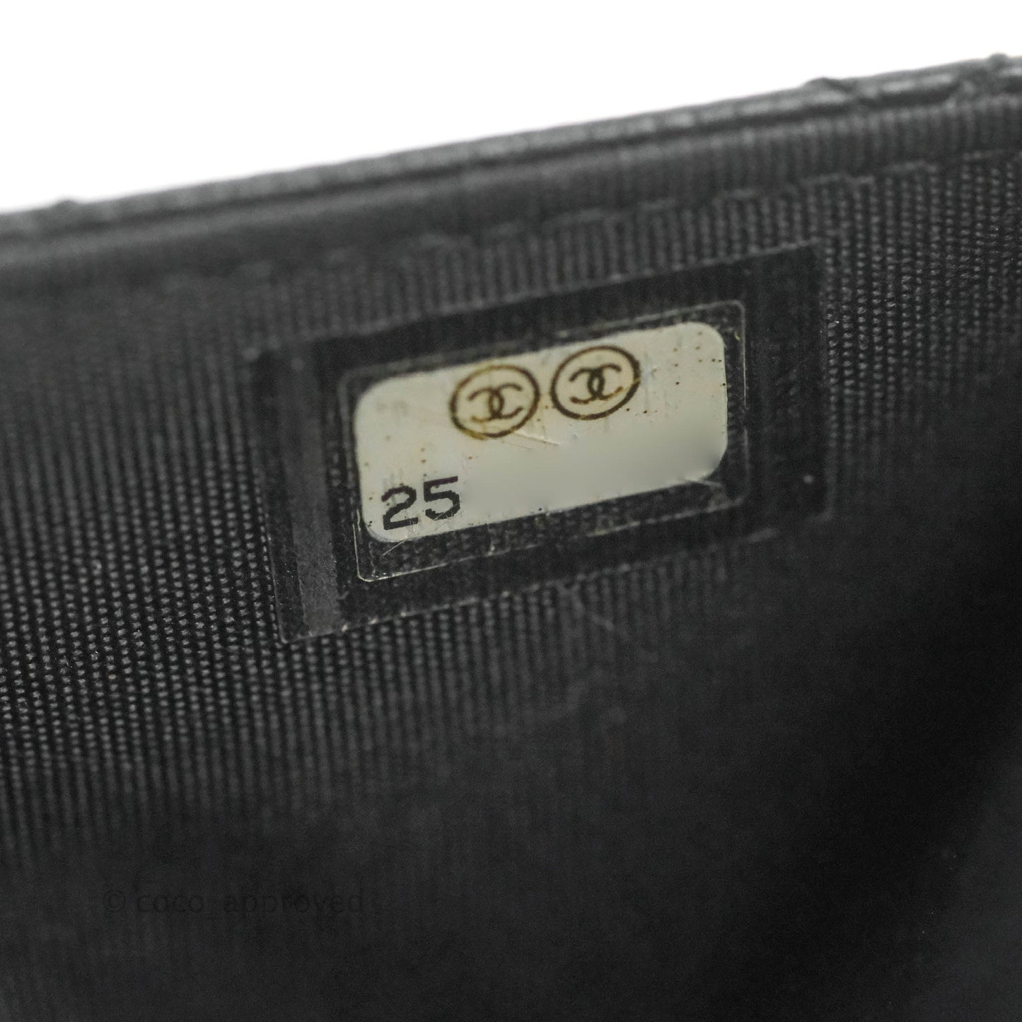 Chanel Filigree Wallet on Chain WOC Black Caviar Gold Hardware