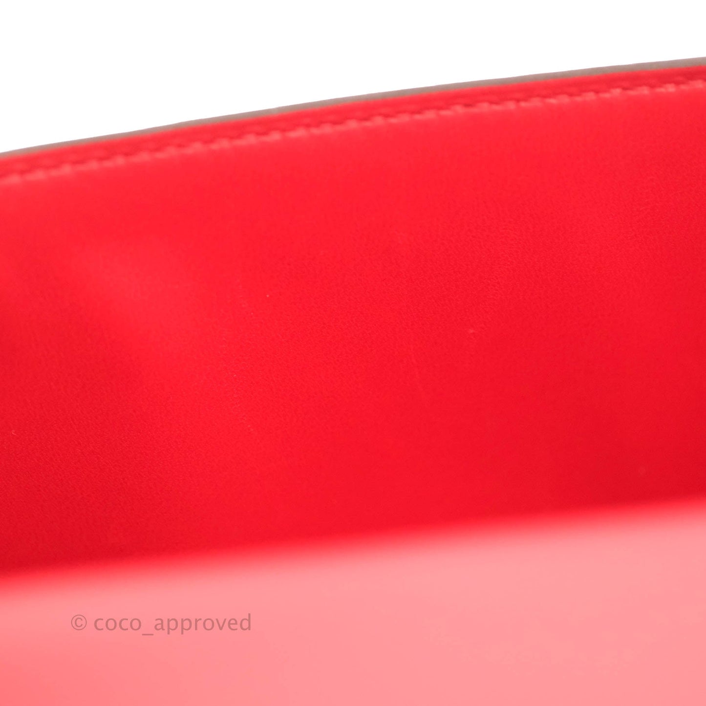 Hermès Constance 24 Rouge De Coeur Veau Epsom Palladium Hardware