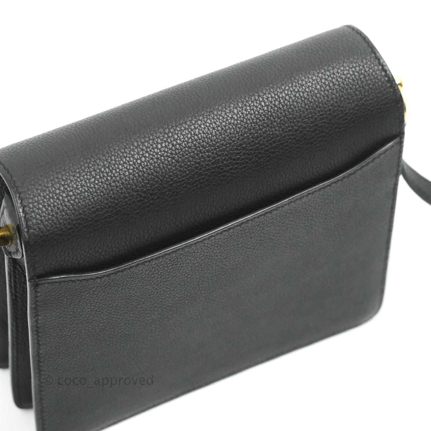 Hermès Roulis Mini 18 Black TM Gold Hardware