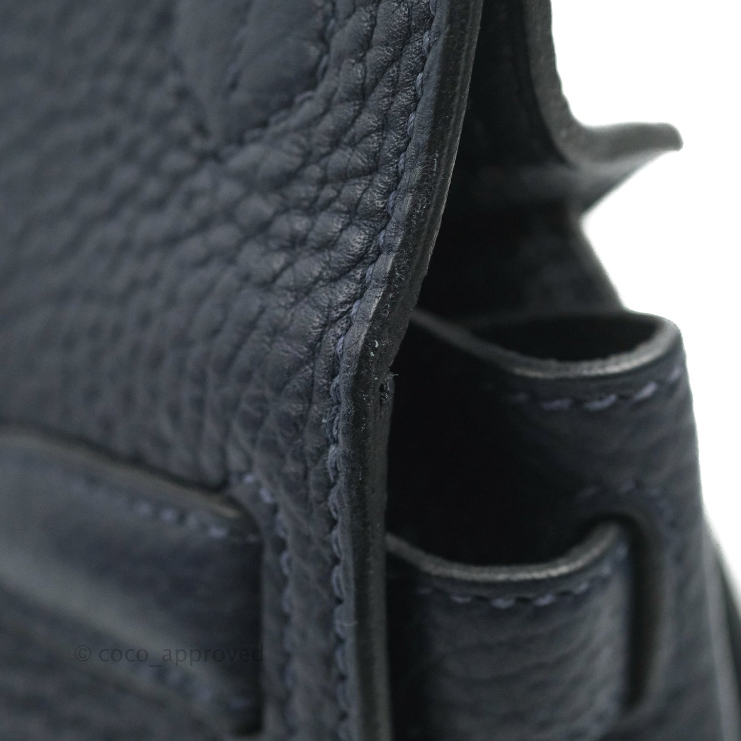 Hermes Jypsiere 28 Togo Midnight Blue Palladium Hardware