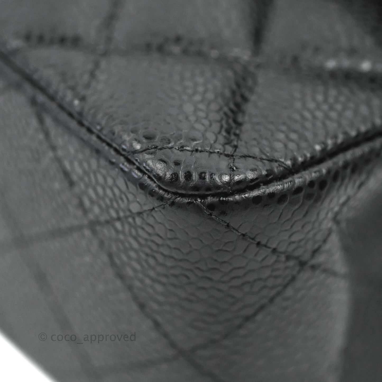 Chanel Small Classic Quilted Flap Black Caviar Silver Hardware