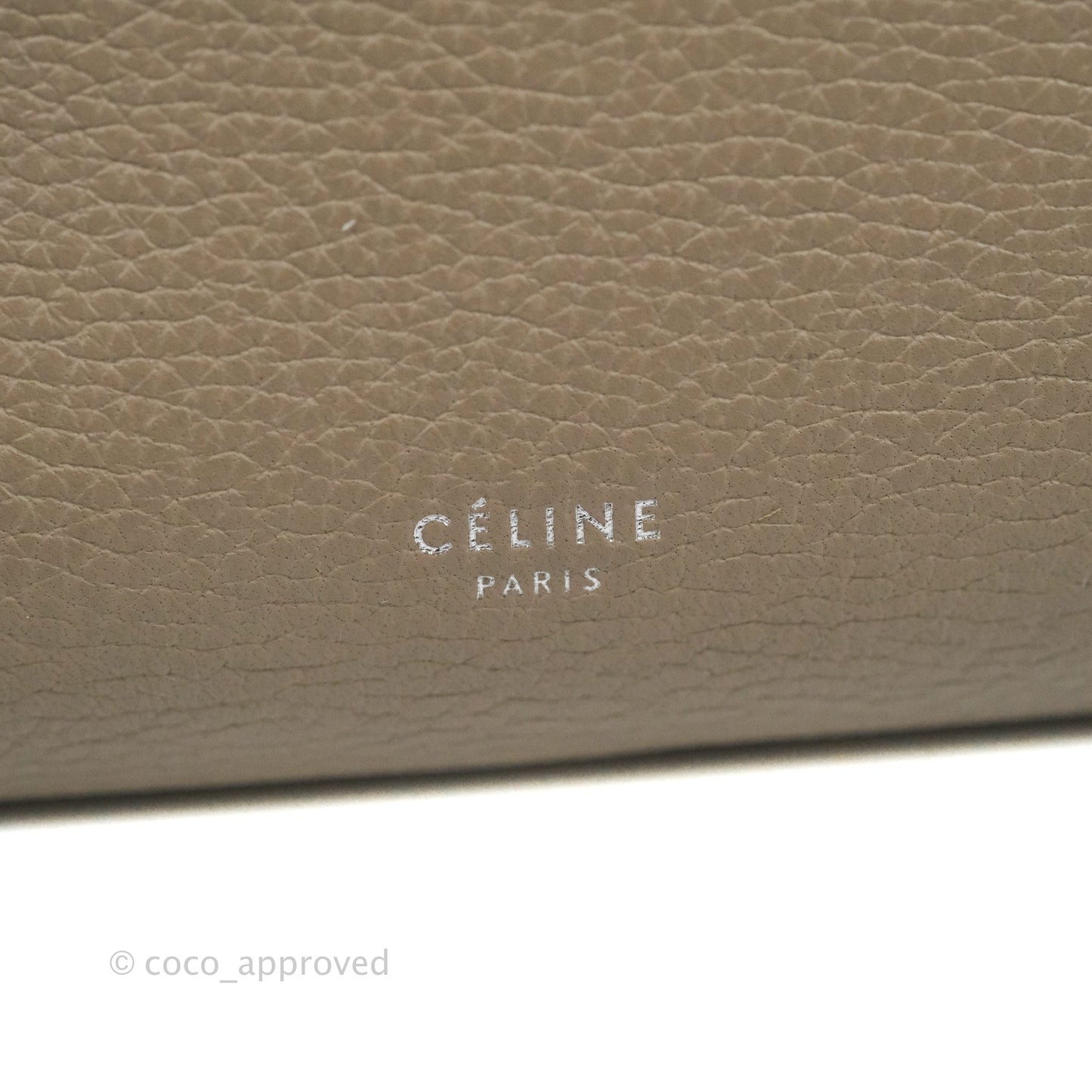 Celine Small Big Bag Light Taupe Supple Grained Leather Silver Hardware