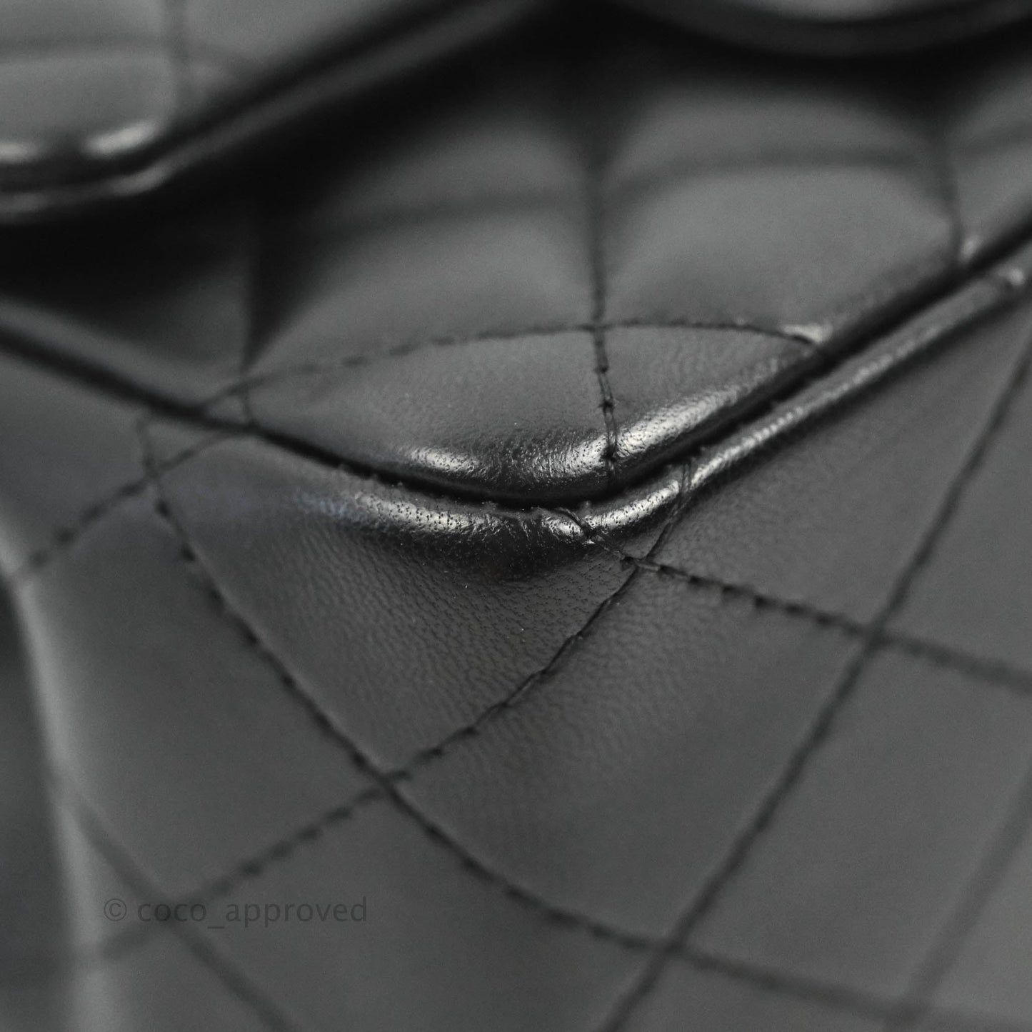 Chanel Mini Square Black Lambskin Gold Hardware