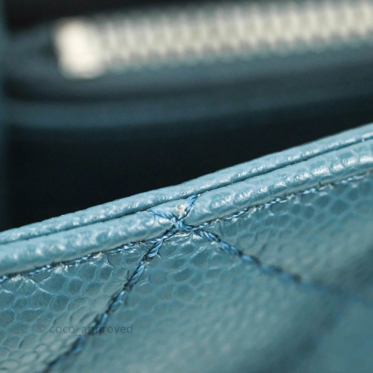 Chanel GST Blue Caviar Silver Hardware
