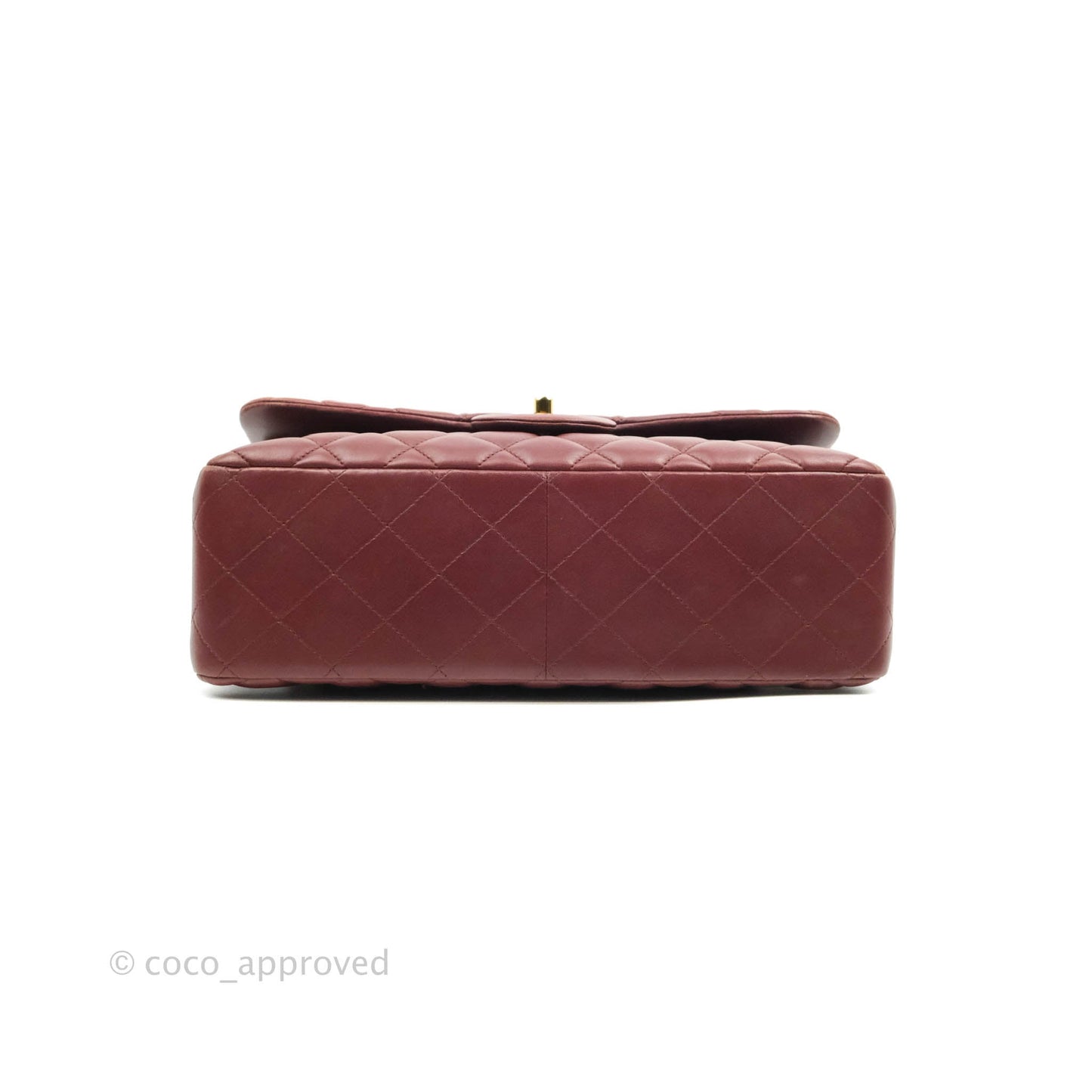 Chanel Jumbo Double Flap Burgundy Lambskin Gold Hardware