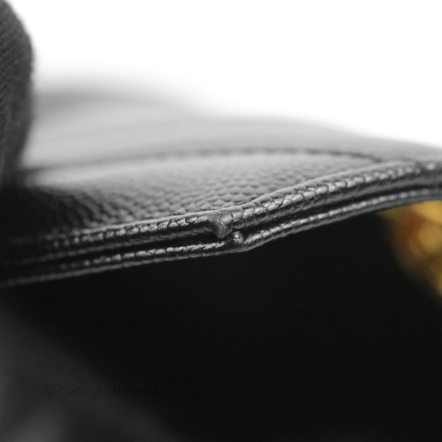 Saint Laurent Envelope Medium Black Caviar Gold Hardware