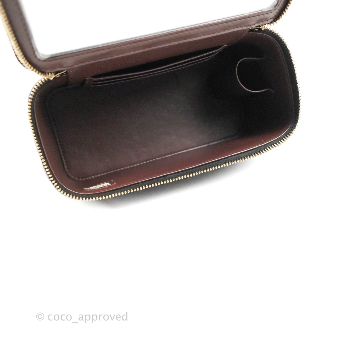 Chanel Vanity with Chain Black Caviar Gold Hardware 22S