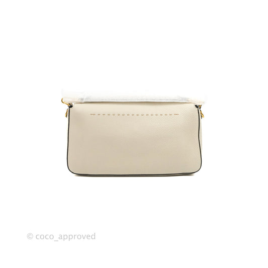 Fendi Large Selleria Baguette NM Bag Calfskin Ivory