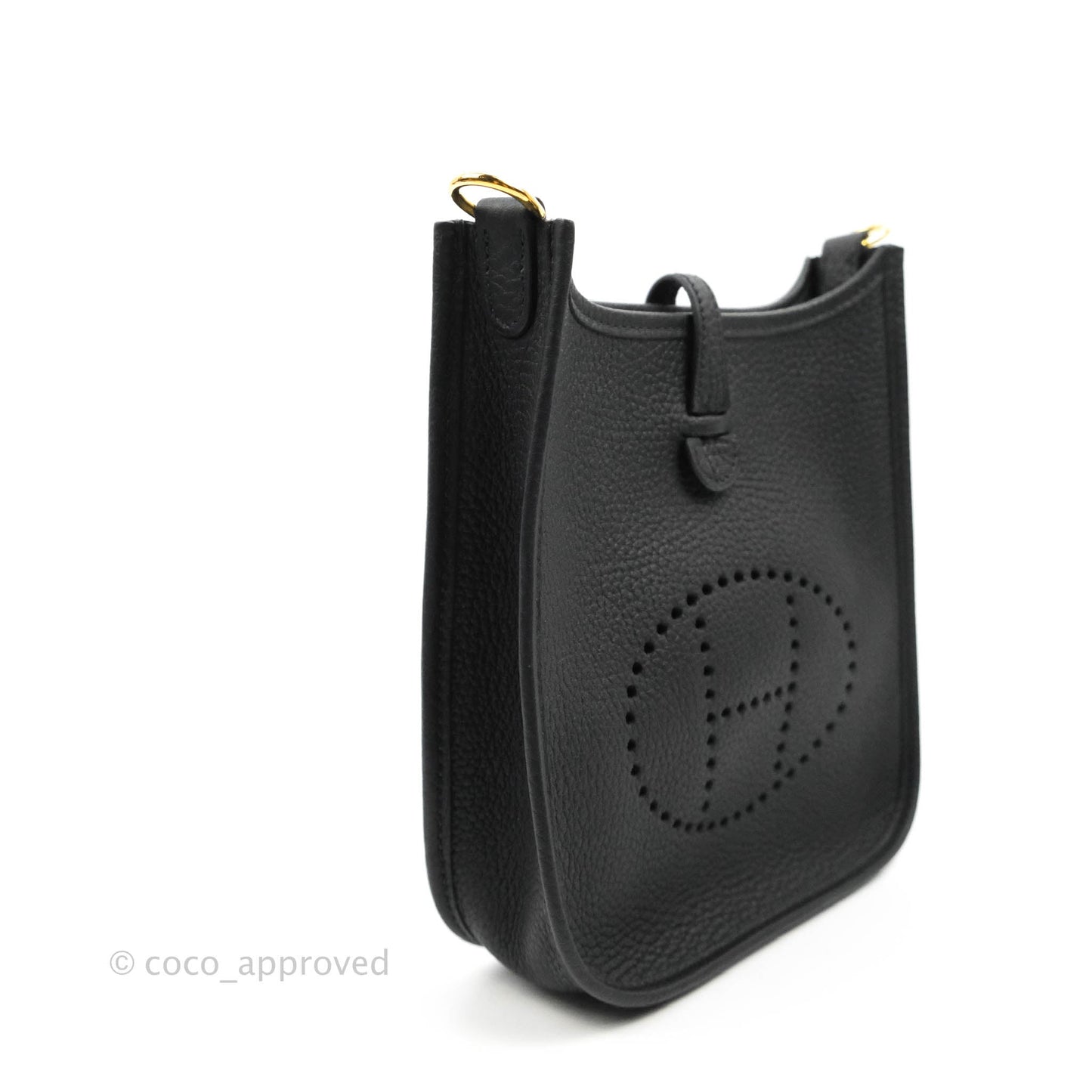Hermès Mini Evelyne 16 Amazone Clemence Black Gold Hardware