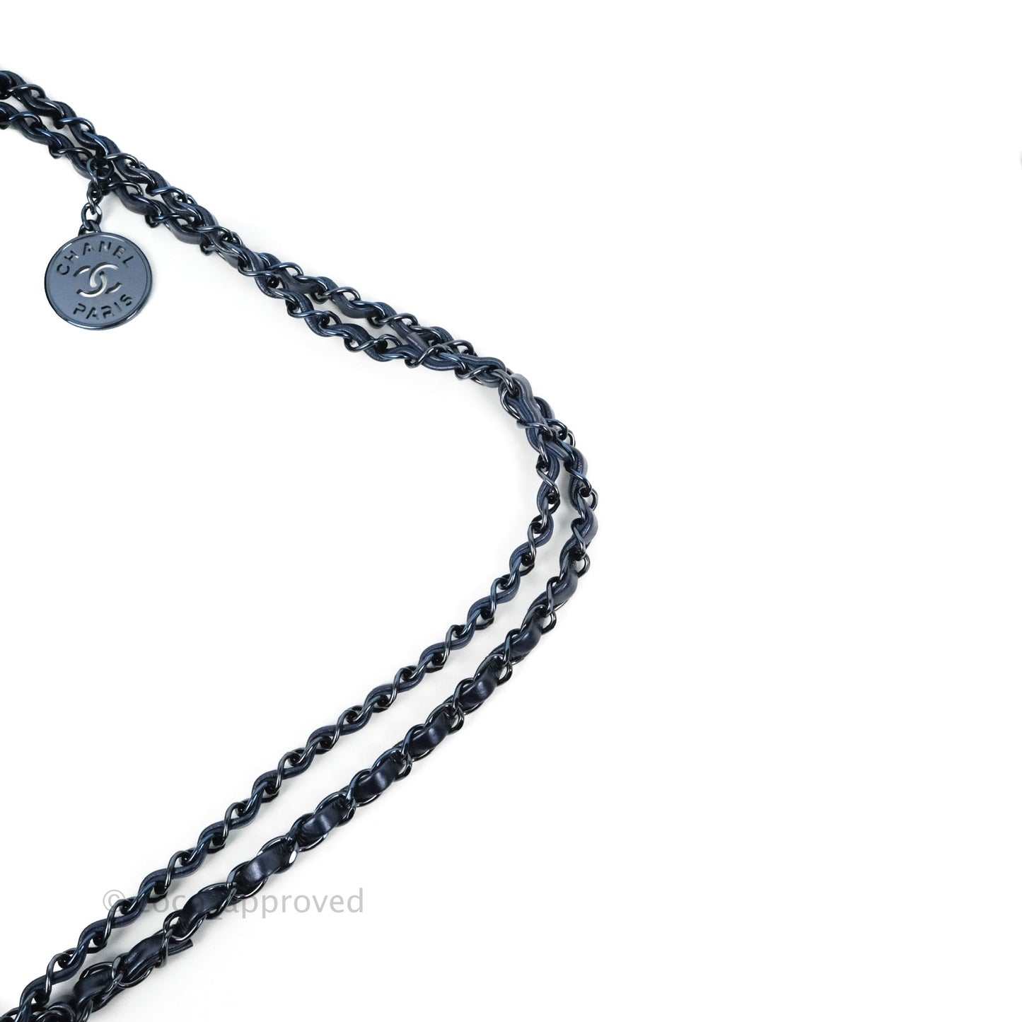 Chanel 22 Small Metallic Midnight Blue Aged Calfskin Midnight Blue/Silver Hardware