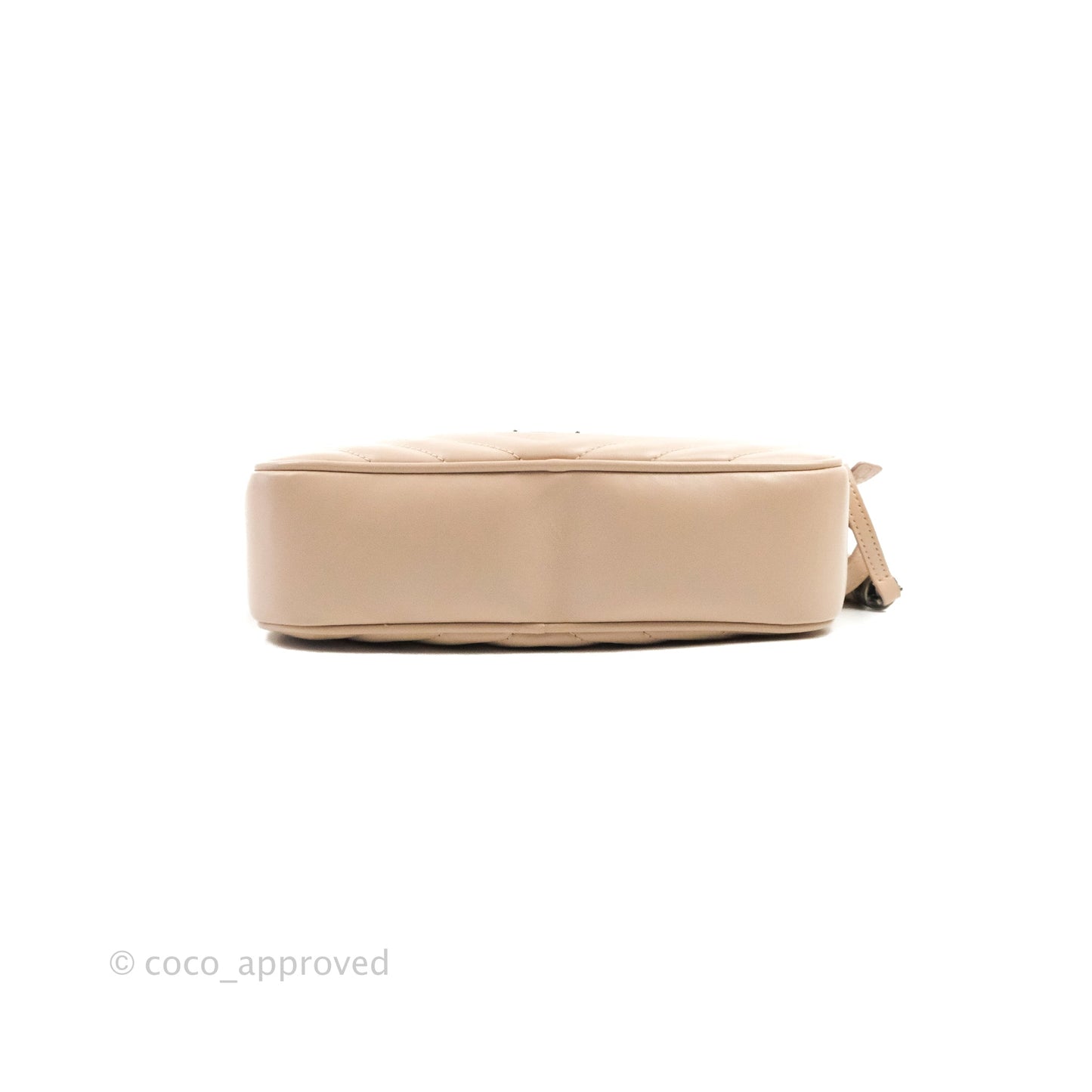 Saint Laurent Lou Quilted Camera Bag Pale Pink Calfskin Ruthenium Hardware