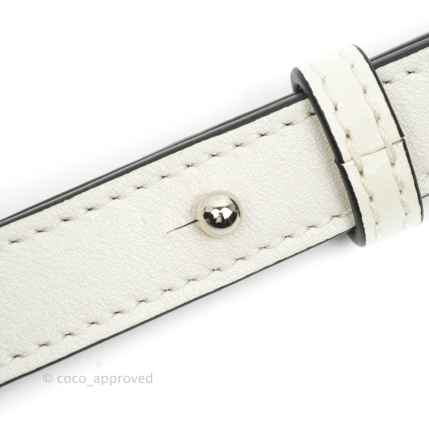 Loewe Mini Hammock Drawstring White Calfskin