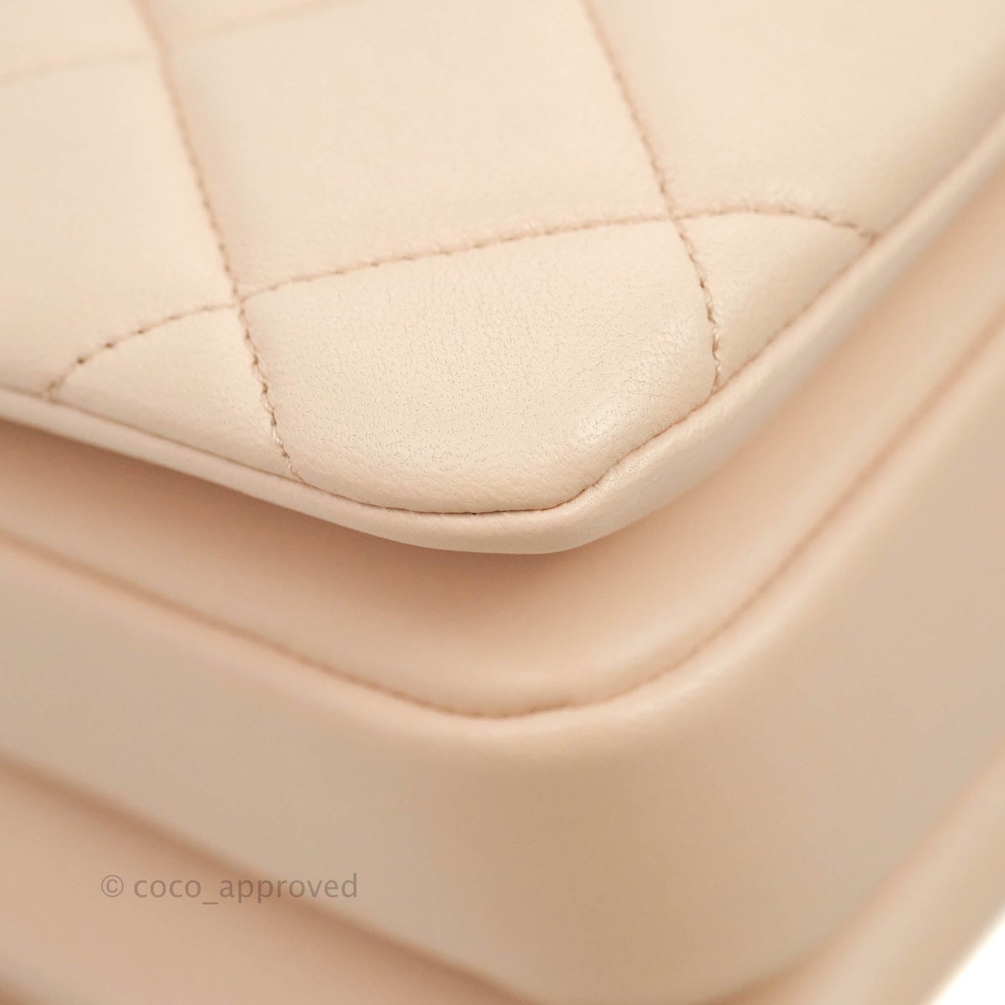 Chanel Trendy CC Small Light Beige Pink Lambskin Gold Hardware