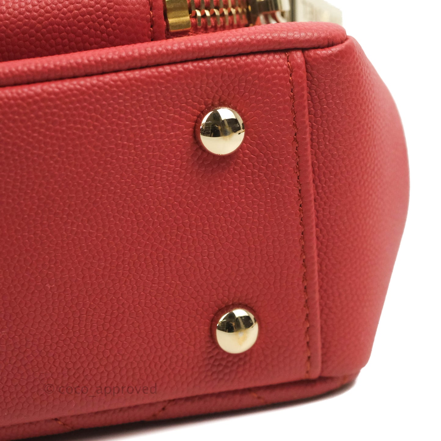 Chanel Quilted Small Business Affinity Flap Red Caviar Gold Hardware