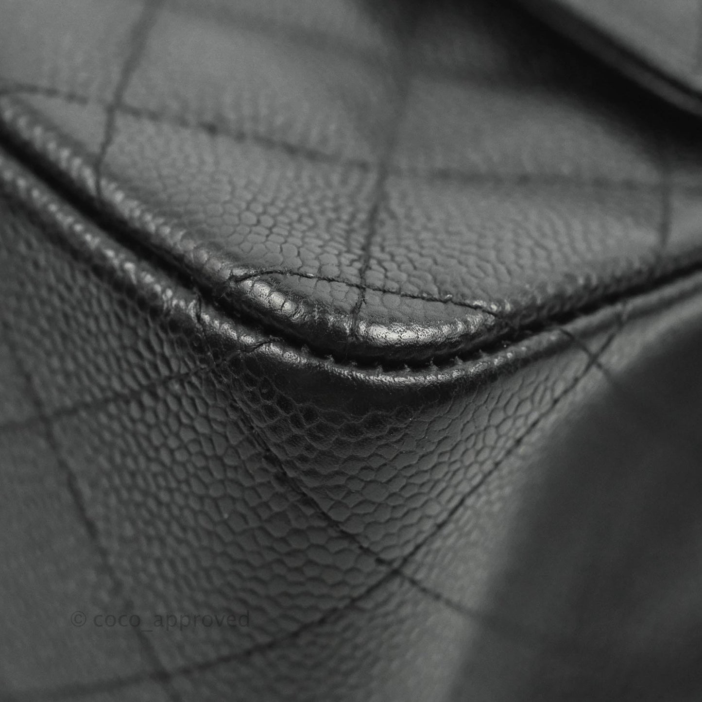Chanel Jumbo Double Flap Black Caviar Silver Hardware⁣⁣