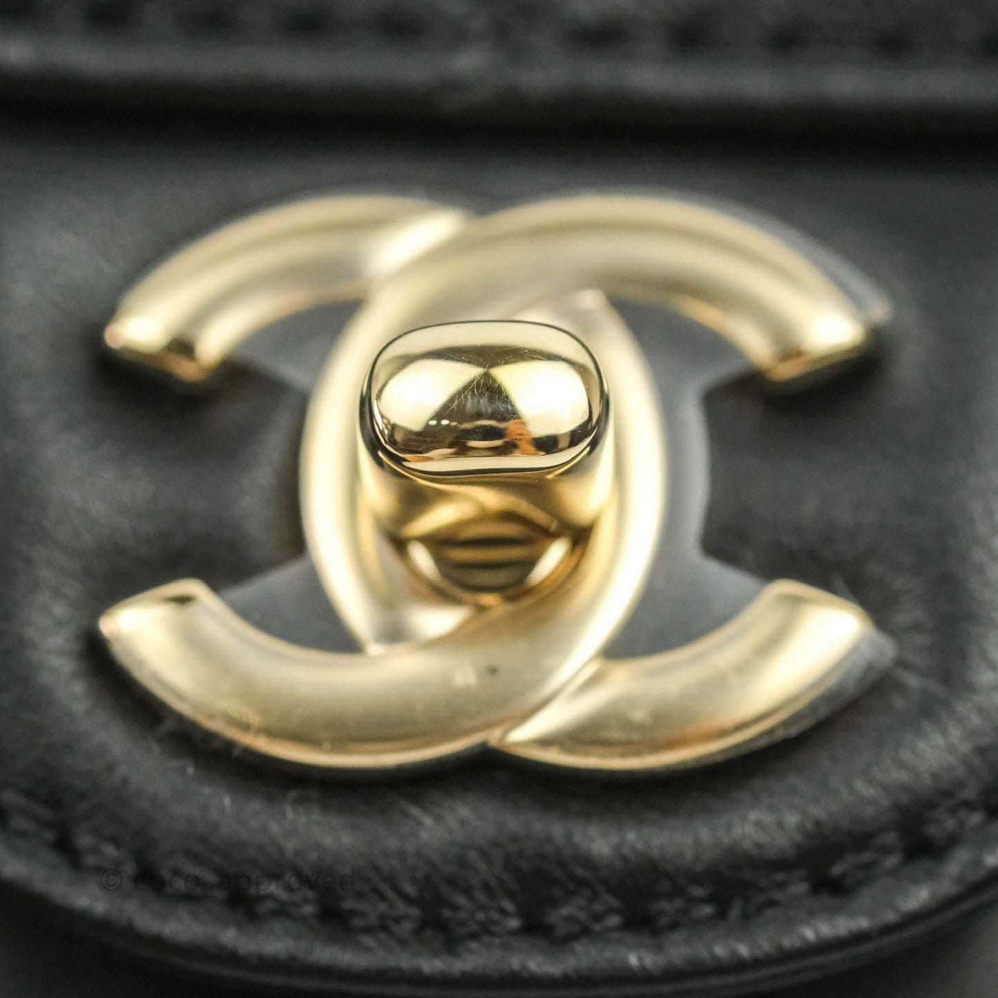 Chanel Large Heart Bag Black Lambskin Gold Hardware 22S