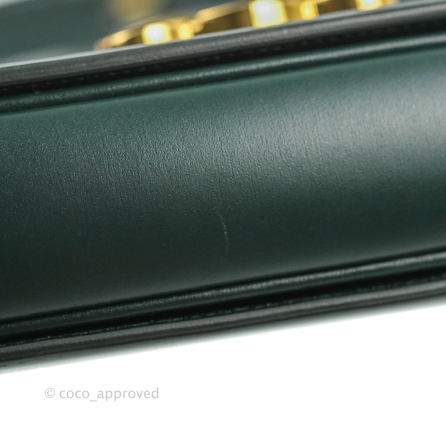 Celine Medium Triomphe Shiny Calfskin Amazone Green