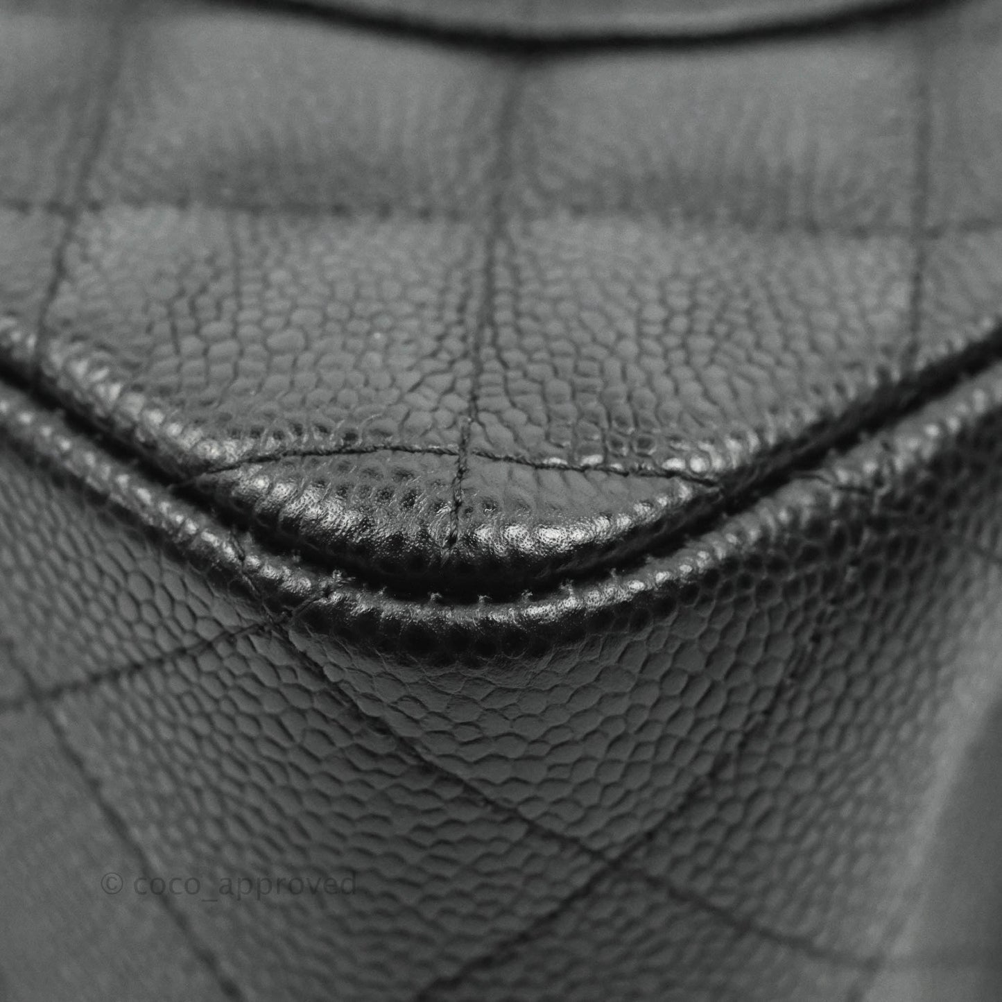 Chanel Jumbo Double Flap Black Caviar Silver Hardware⁣⁣