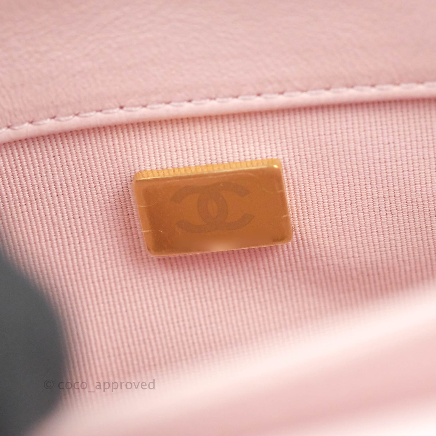 Chanel Small Flap Bag Light Pink Lambskin Aged Gold Hardware 22-23FW