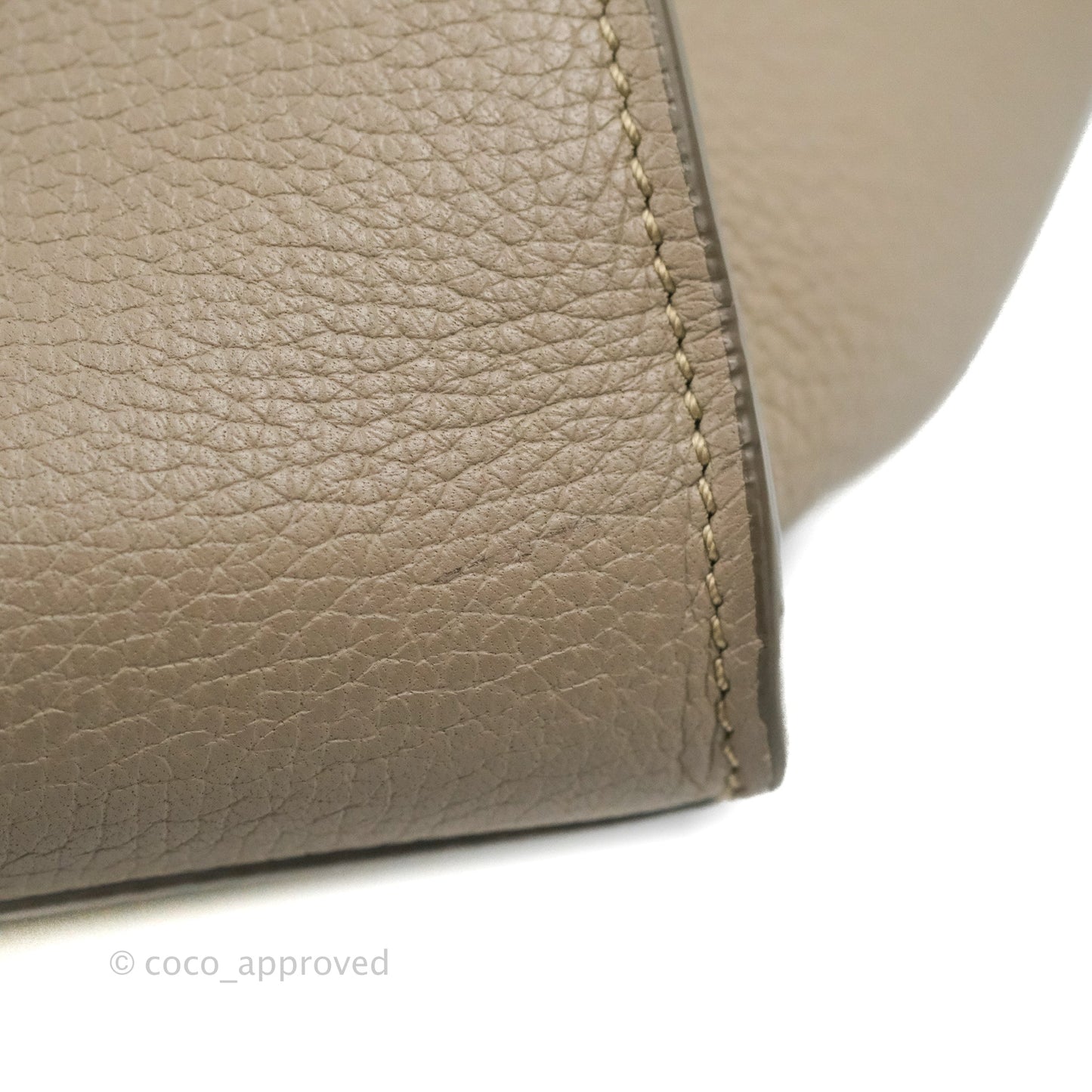 Celine Small Big Bag Light Taupe Supple Grained Leather Silver Hardware