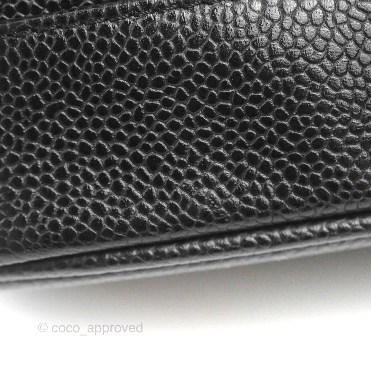 Chanel Vintage Vanity Case Black Caviar Gold Hardware