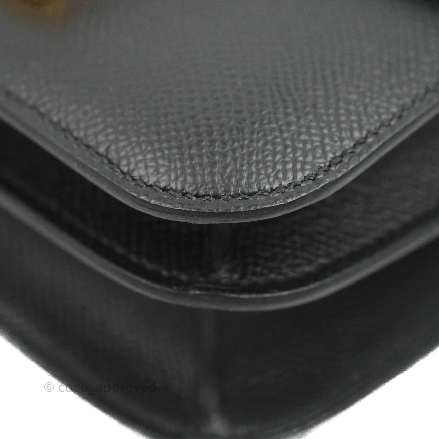 Hermès Constance Mini 18cm Black Epsom Rose Gold Hardware