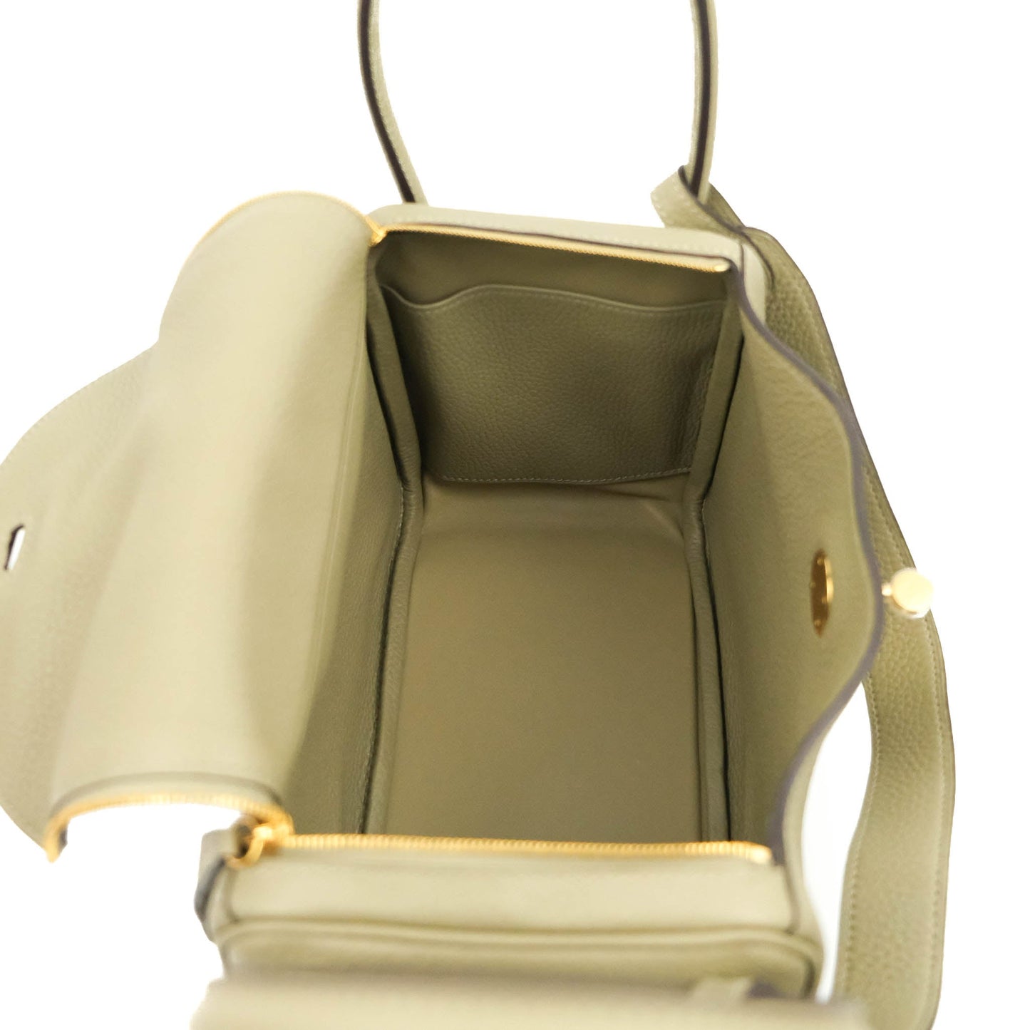 Hermès Lindy 26 Taurillon Clemence Sauge Gold Hardware
