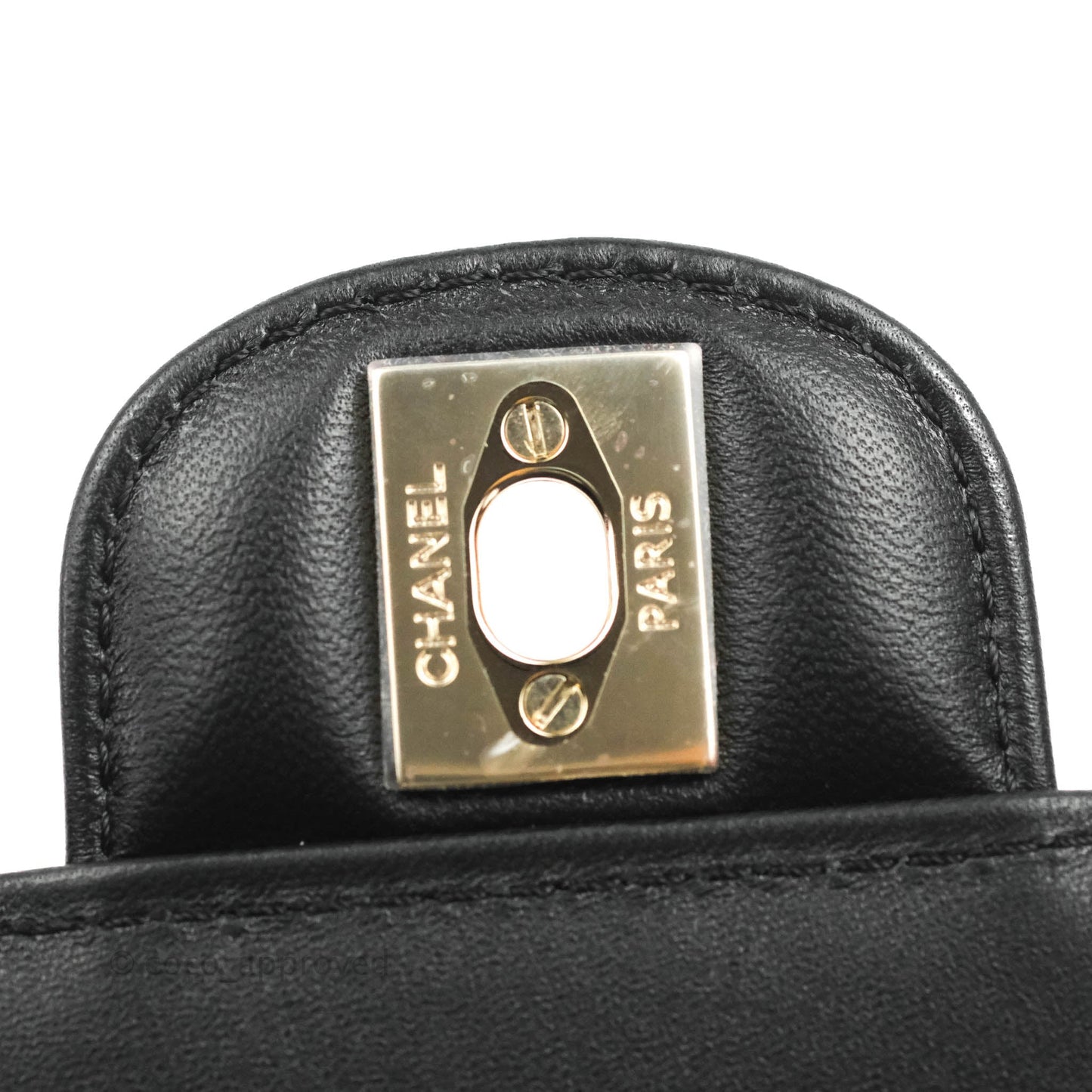 Chanel Large Heart Bag Black Lambskin Gold Hardware 22S