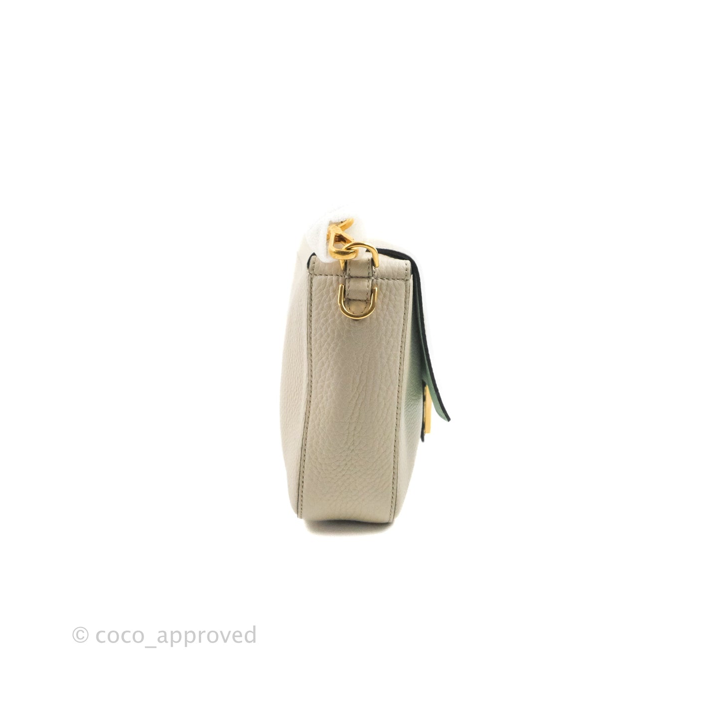 Fendi Large Selleria Baguette NM Bag Calfskin Ivory