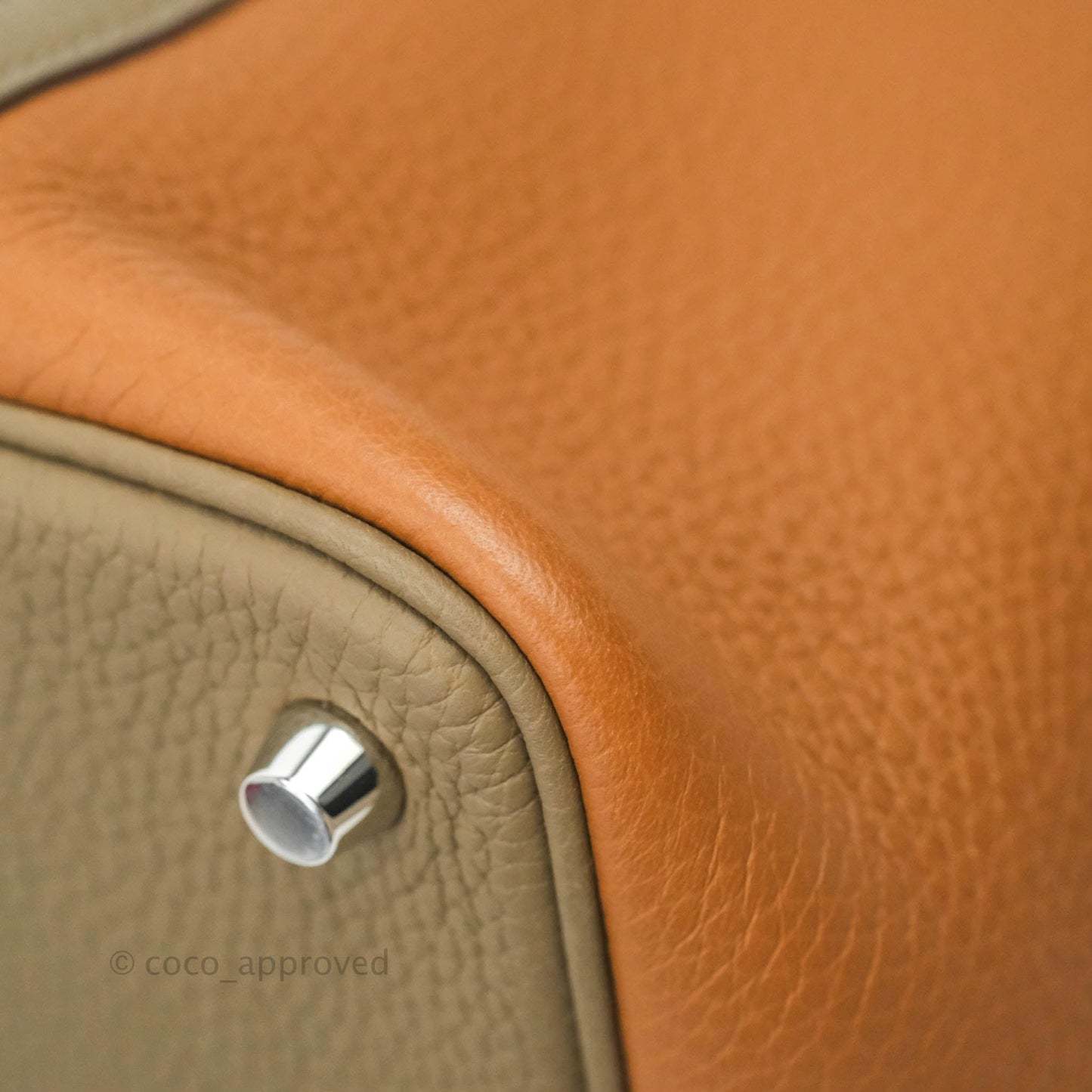 Hermès Picotin Lock 18 Trio Colour Gold/Etoupe/Nata Silver Hardware