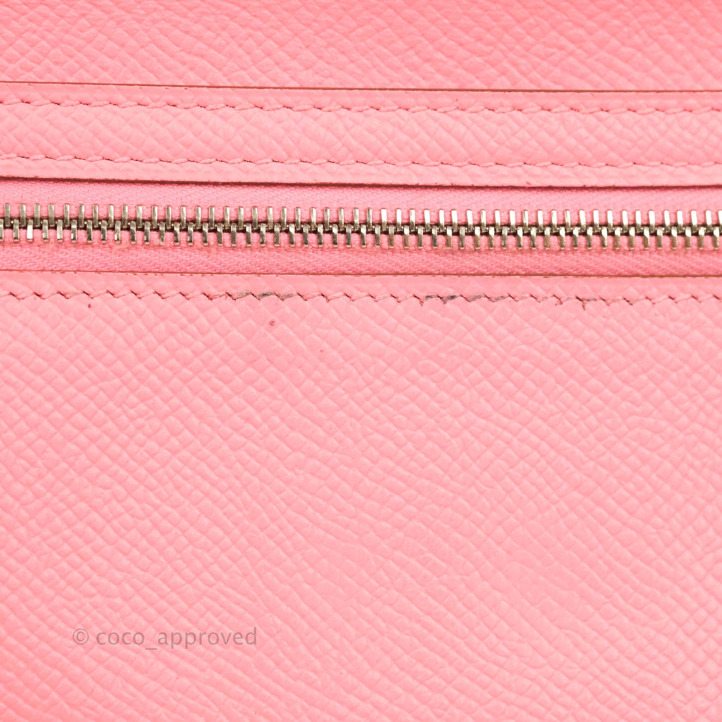 Hermès Bearn Wallet Epsom Pink Palladium Hardware
