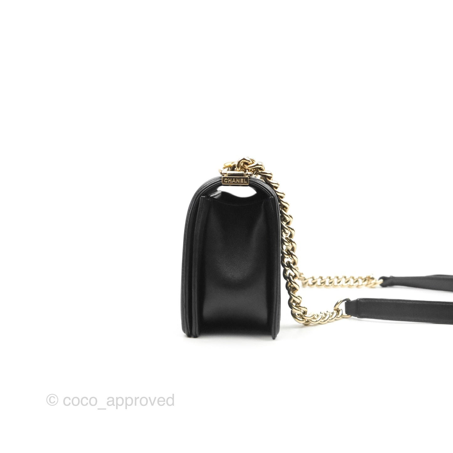 Chanel Quilted Medium Boy Black Gold Hardware